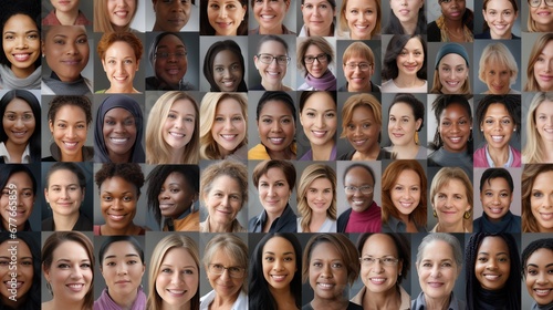 Collage of diverse and inclusive women from around the world,