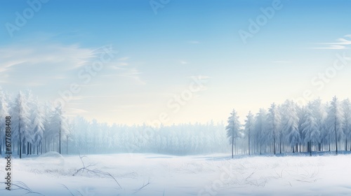 scene frost view panorama frosty illustration y nature, beautiful tree, snow blue scene frost view panorama frosty