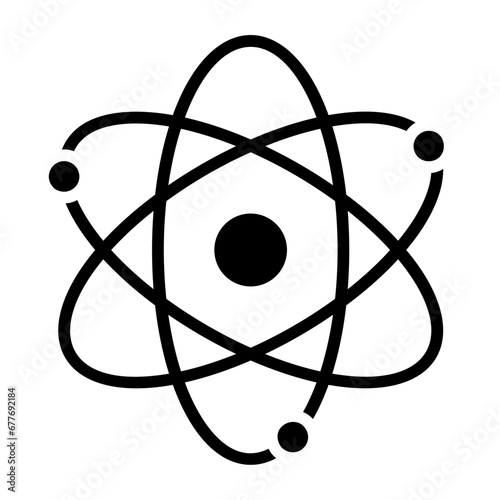 Particle, element, nucleus, atomic unit, fundamental particle icon and easy to edit.