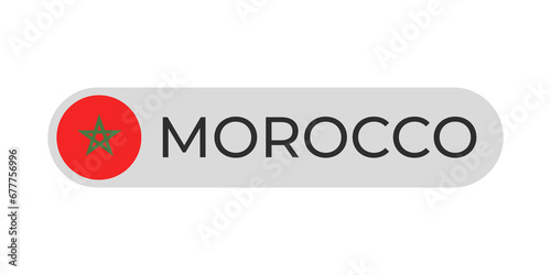 morroco flag with text transparent background file format png, morroco text lettering template illustration for tittle design, morroco country with circle flag