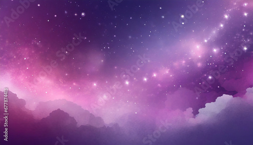 abstract starlight and pink and purple clouds stardust blink background presentation star concept magazine powerpoint website marketing