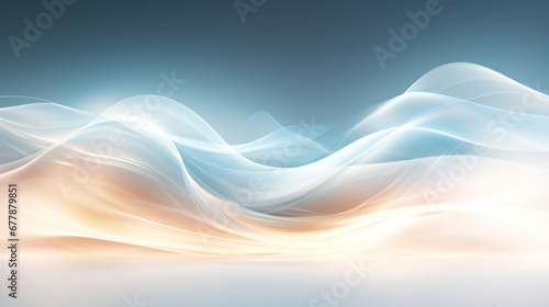 white energy wave flowing concept, background or wallpaper, art illustration