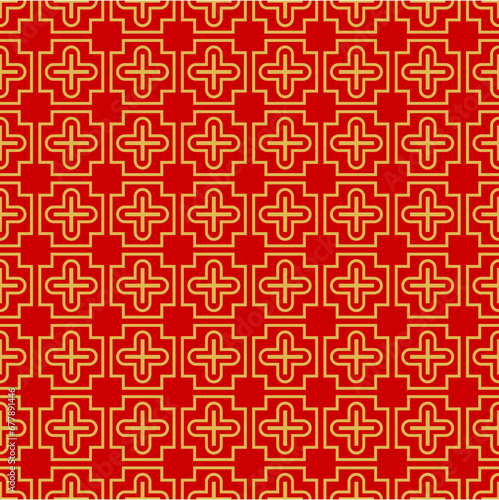 Retro geometric seamless pattern vector image 