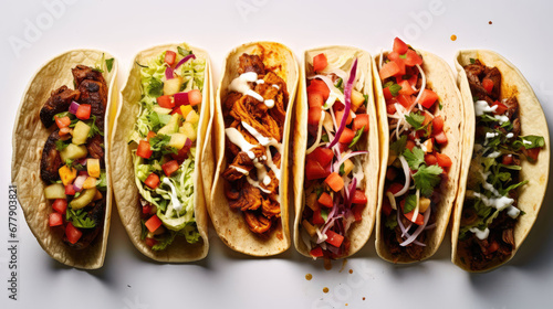 Beef Tacos Natural Colors Minimalist, Background For Banner, HD