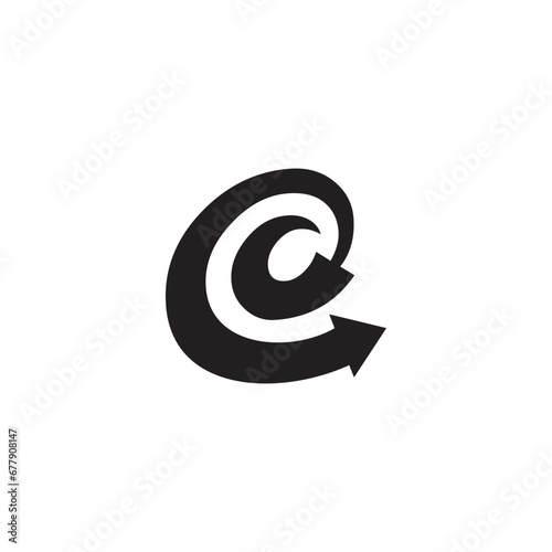 @ arrow logo icon silhouette abstract