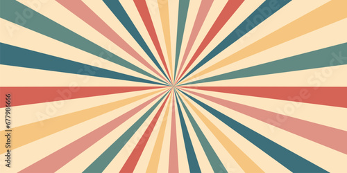 Carnival or circus retro background, sunlight vintage rays layout with sunbeam burst, vector poster. Funfair carnival radial stripes of sunbeam rays, colorful pinwheel pattern background for circus