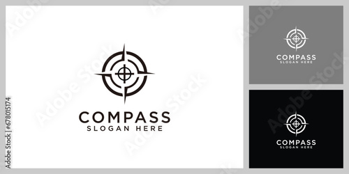 compass icon design vector template