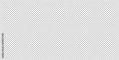 Seamless black polka dot pattern vector image stock illustration.