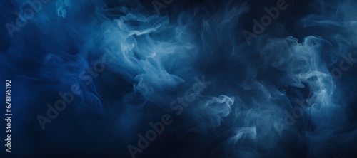 Blue particle texture smoke background on dark background