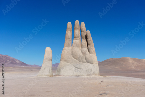 The Hand of the desert in the Atacama desert, Chile