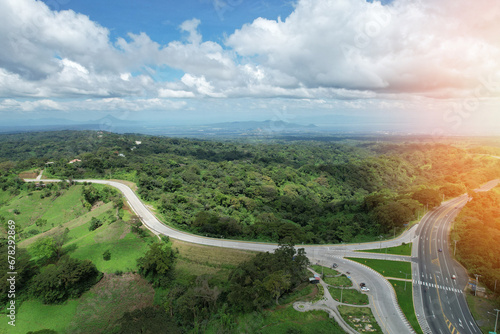 Green landscape of Nicaragua