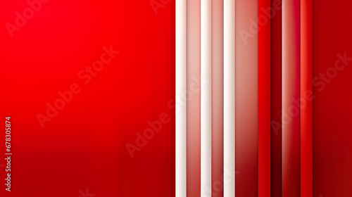 minimalistic white on red background (Generative AI)