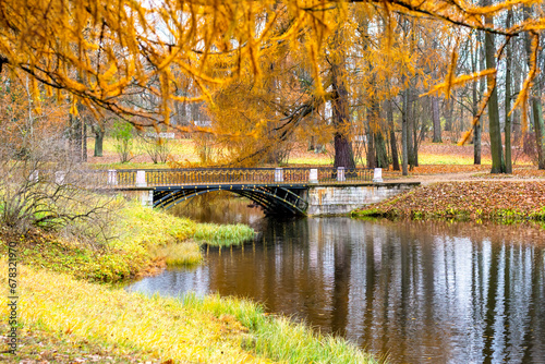 Autumn Alexander park, Tsarskoe Selo (Pushkin), Saint Petersburg, Russia
