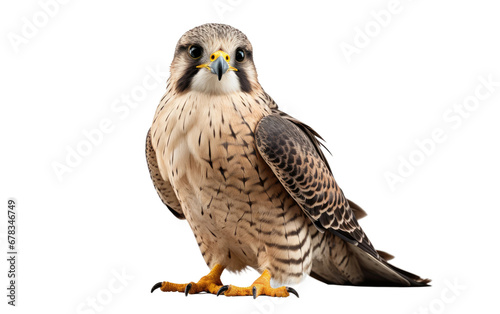 Falcon Plushie in Stunning Look on a Clear Surface or PNG Transparent Background.