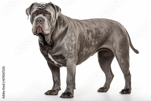 Neapolitan Mastiff breed dog with white background