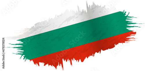Brushstroke flag of Bulgaria