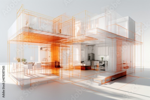 A virtual tour of a modern apartment.