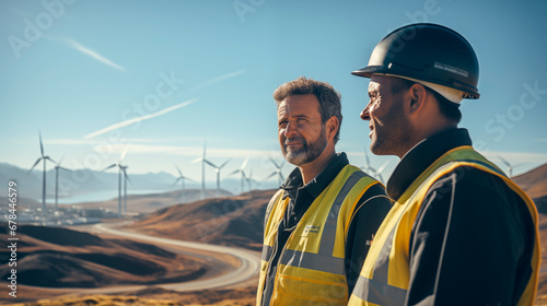 Wind power plant workers look to the future as they think about future technologies