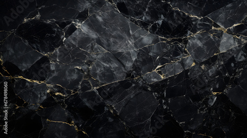Black marble patterned texture background marble texture. generative AI.