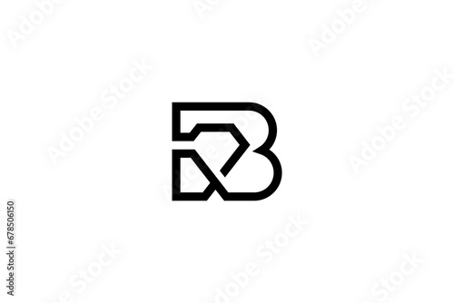 Letter B Diamond Logo Design