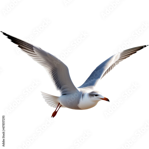 Beautiful gull flying