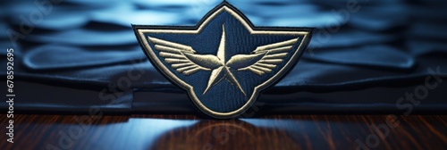 Military Rank Insignia Patch on Air Force Uniform