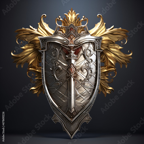 Coat of arms medieval knight