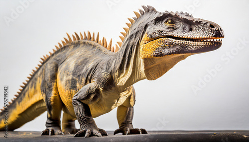 iguanodon dinosaur against white background