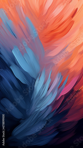 Arty looking broad brush strokes, abstract graphics pattern. AI generative
