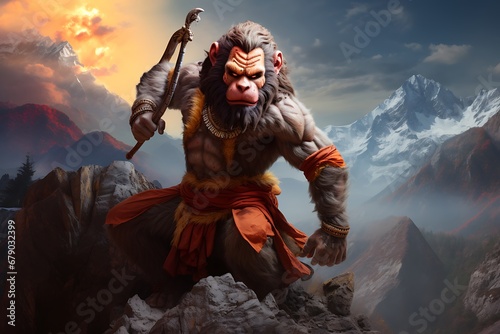 Hanuman: The Divine Monkey God in Hindu Mythology