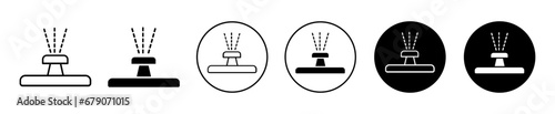 Irrigation vector icon illustration set