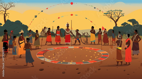 Discrimination Against Indigenous Peoples: A visual representation of the challenges faced by indigenous communities, advocating for their rights and recognition