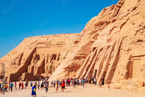 Abu Simbel, the Great Temple of Ramses II and the Small Temple of Queen Nefertari.