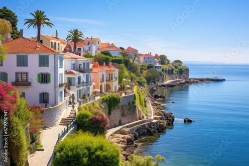 Cadaques, Costa Brava, Girona, Catalonia, Spain, Scenic view in Cascais, Lisbon district, Portugal, AI Generated