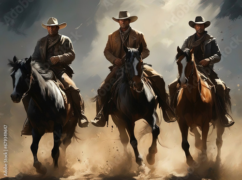 cowboy riding horse