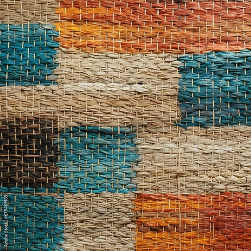 Colorful hand woven rattan texture, Abstract background and texture for design