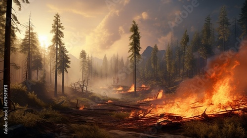 Discover the utilization of for predicting and preventing forest fires, saving virtual ecosystems