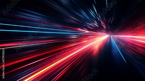 High Speed Flying Lines. Animation in Seamless Looping Traffic. Lines that are caused by rapid light movement. laser rays, speed of light. Seamless loop animation. -