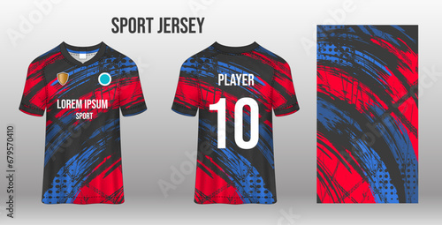 sport jersey design fabric textile template 