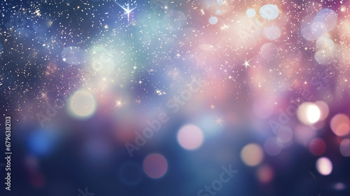 Holiday background with blinking stars