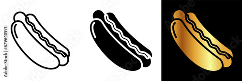 The Hot Dog icon is a mouth-watering depiction of this beloved classic snack. 