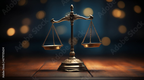 scales of justice on a colorful abstract background