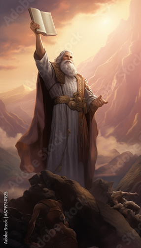 Moses with Ten commandments