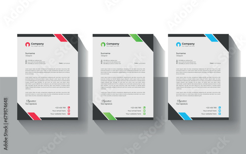 Creative Professional Modern Simple Unique Modern business letterhead template