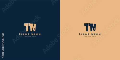 TN Letters vector logo design
