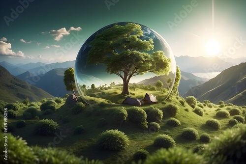 green planet concept, planet conservation