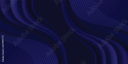 Premium background design with diagonal dark blue stripes pattern. Vector horizontal template digital luxury business banner, formal invitation, luxury voucher, prestigious gift certificate. eps 10