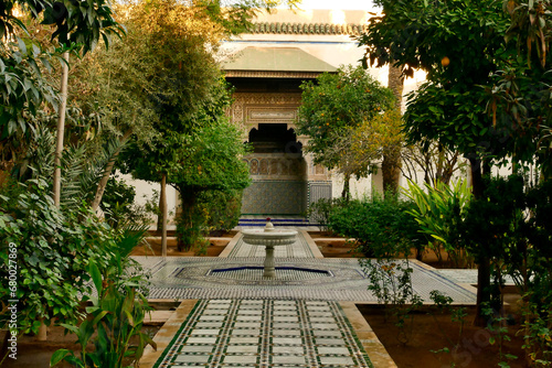 Palazzo reale di El Bahia, nel souk di Marrakech. Marocco