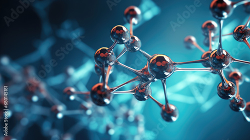 Background map of modern molecular structure material