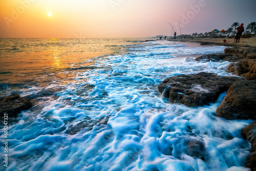 RAS TANURA Beach is a popular destination near Jubail city, Saudi Arabia.This beach offers variety of activities such as swimming, fishing.
